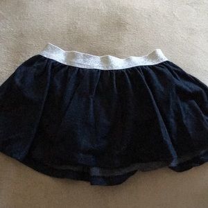 Silver lined Jeans Skirt. 18M